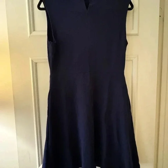 New York & Company Navy Blue Skater Dress Size Medium - Picture 2 of 4